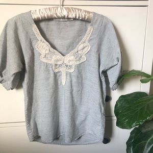 ULLA JOHNSON Organic-cotton blouse  size 2